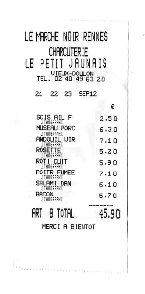 Charcuterie au Marché Noir (archive)