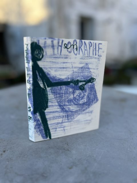 Lithographe en autoportrait