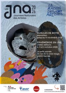 Journées Nationales des Artistes 2, 3, 4 oct. 2026